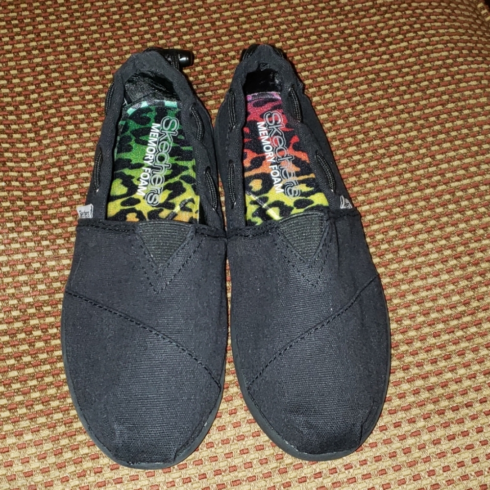 Skechers memory foam slip ons